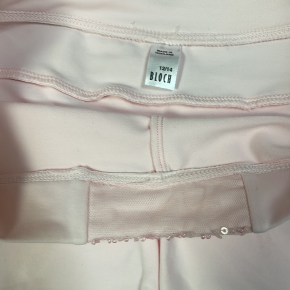 Bloch - Ruffle Back Bike Shorts w/ Beads - Light Pink #CR7614 - Picture 8 of 10